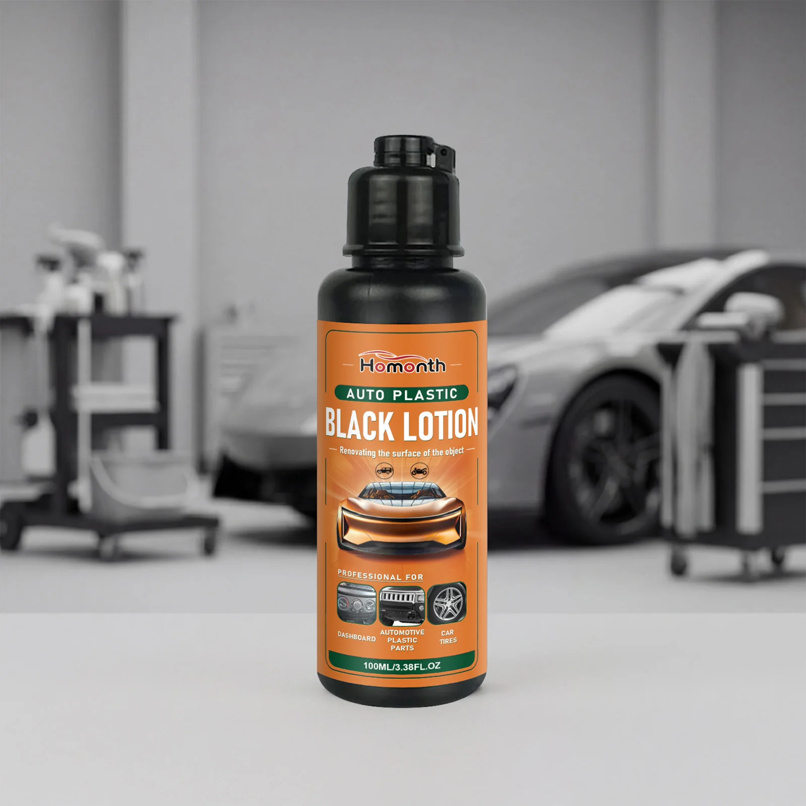 100ML Effective CarInterior Cleaner Plastic Care Auto Plastic Black Lotion Safe Auto Detailing Supplies for Car Interior