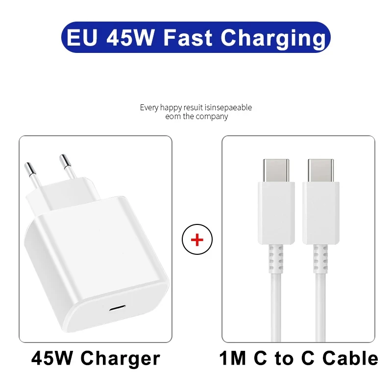 Für Samsung PD 45W Superschnelles Ladegerät Für Samsung Galaxy S25 S24 S22 S23 Ultra A56 A55 5G Typ-C Schnellladekabel Telefonadapter