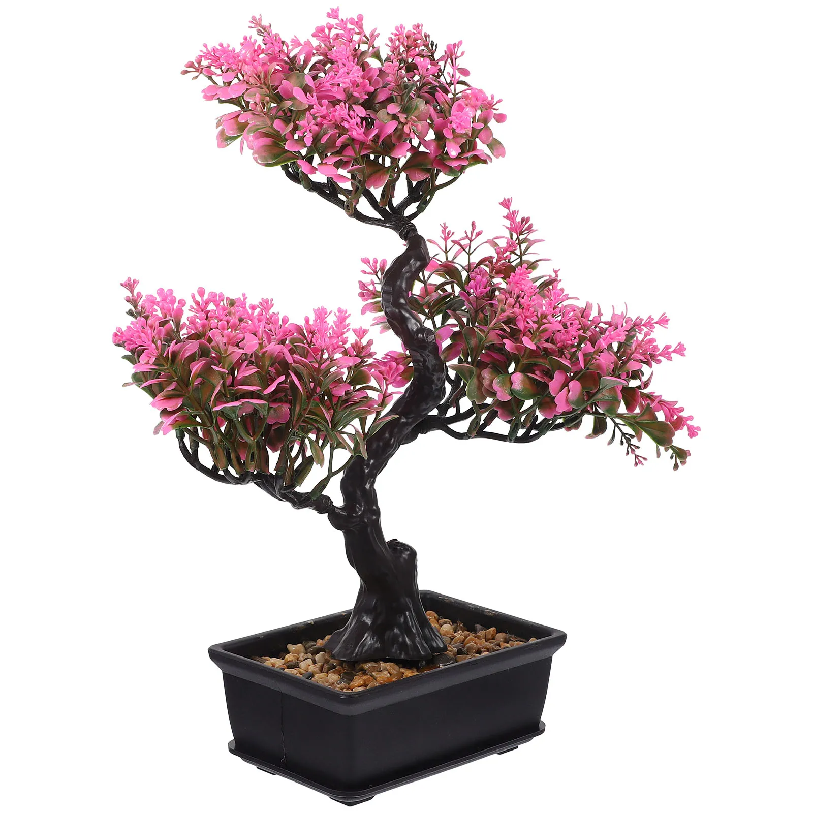 

Artificial Bonsai Fake Potted Plants Simulation Green Plants For Home Office Decor Indoor Garden Tabletop Plant Ornament
