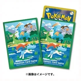 Juego de cartas de Pokémon PTCG, manga de cartas DIY, Celebi, Latios y Latias, pokespeon, Suicune, Keldeo, Hisui, sin tarjetas, Wave 4, 64 unidades por juego