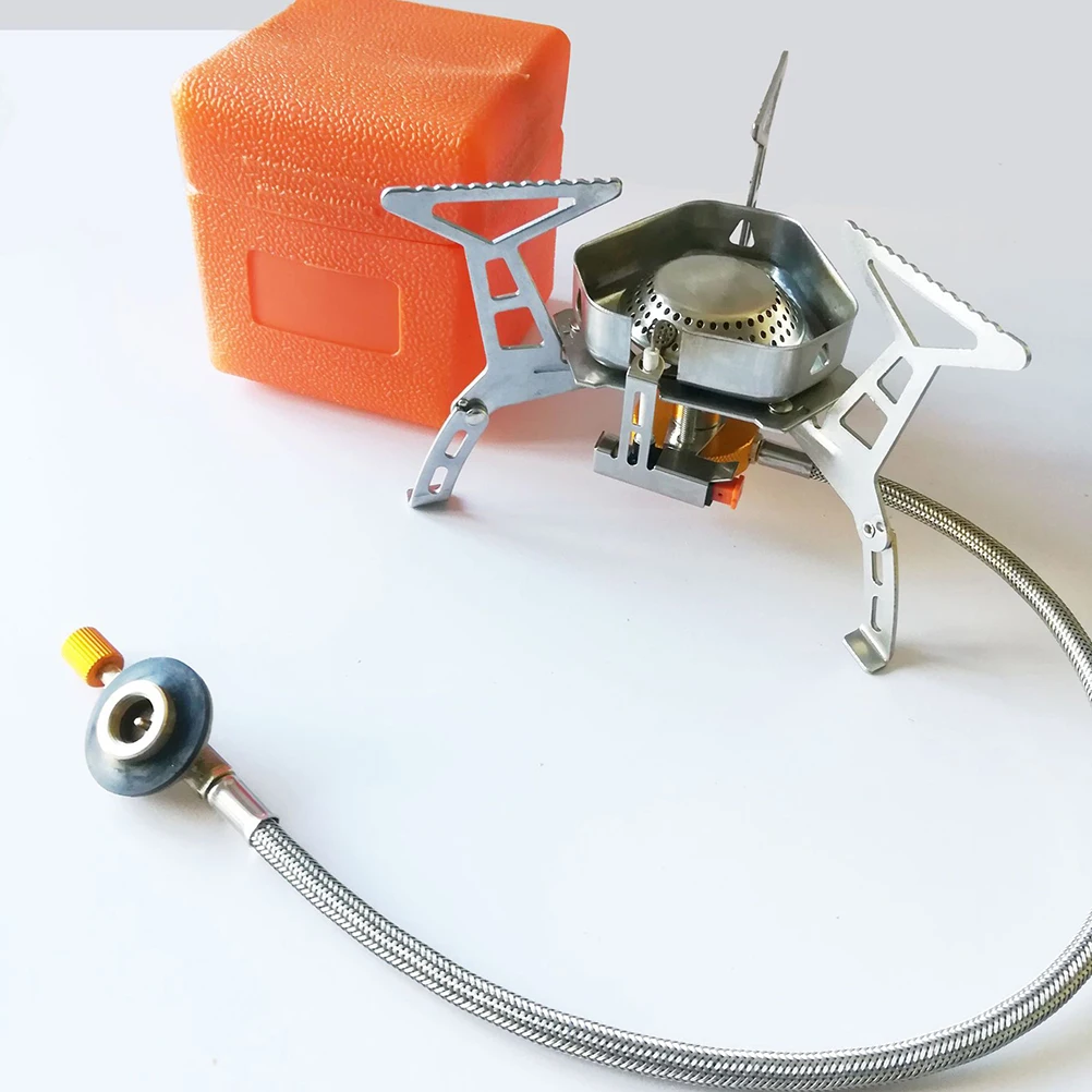 

Windproof Stove Gas Camping Survival Cooking Gear Split Type Bbq Mini Portable Hiking