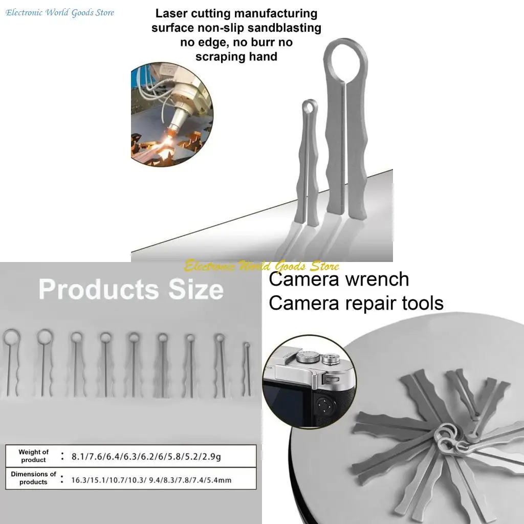 A3PD 9PCS Camera Lens Lens Tool Clamp Clamp Camera Maintence Tools