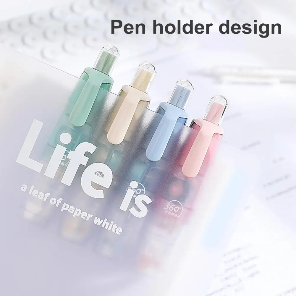 1/4Pcs Double-Sided Adhesive Tape Correction Tape with 4 Replaceable Glue Roller Scrapbook Card Making Correction Tape Pen