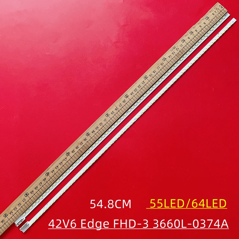 FOR  Sony  KLV-42HX650 42EX410  42V6 Edge FHD-3 3660L-0374A　54CM  55LED　LCD TV backlight bar  Left + right　100%NEW  