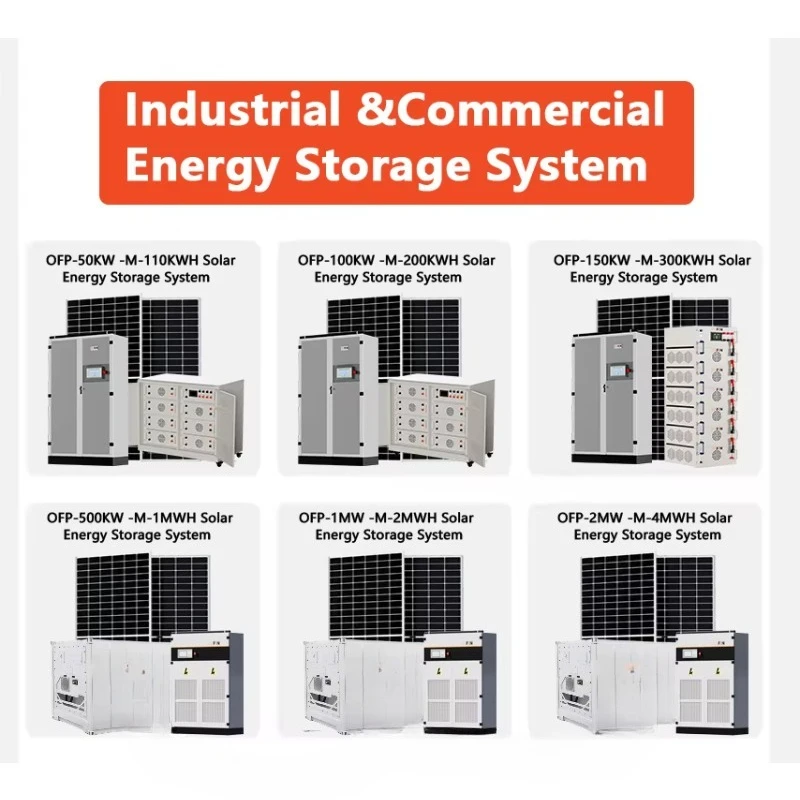 School & Office All in One Inverter and Lithium Battery 50kw 80kw 100 kwh 200kwh 215kwh Energy Storage System
