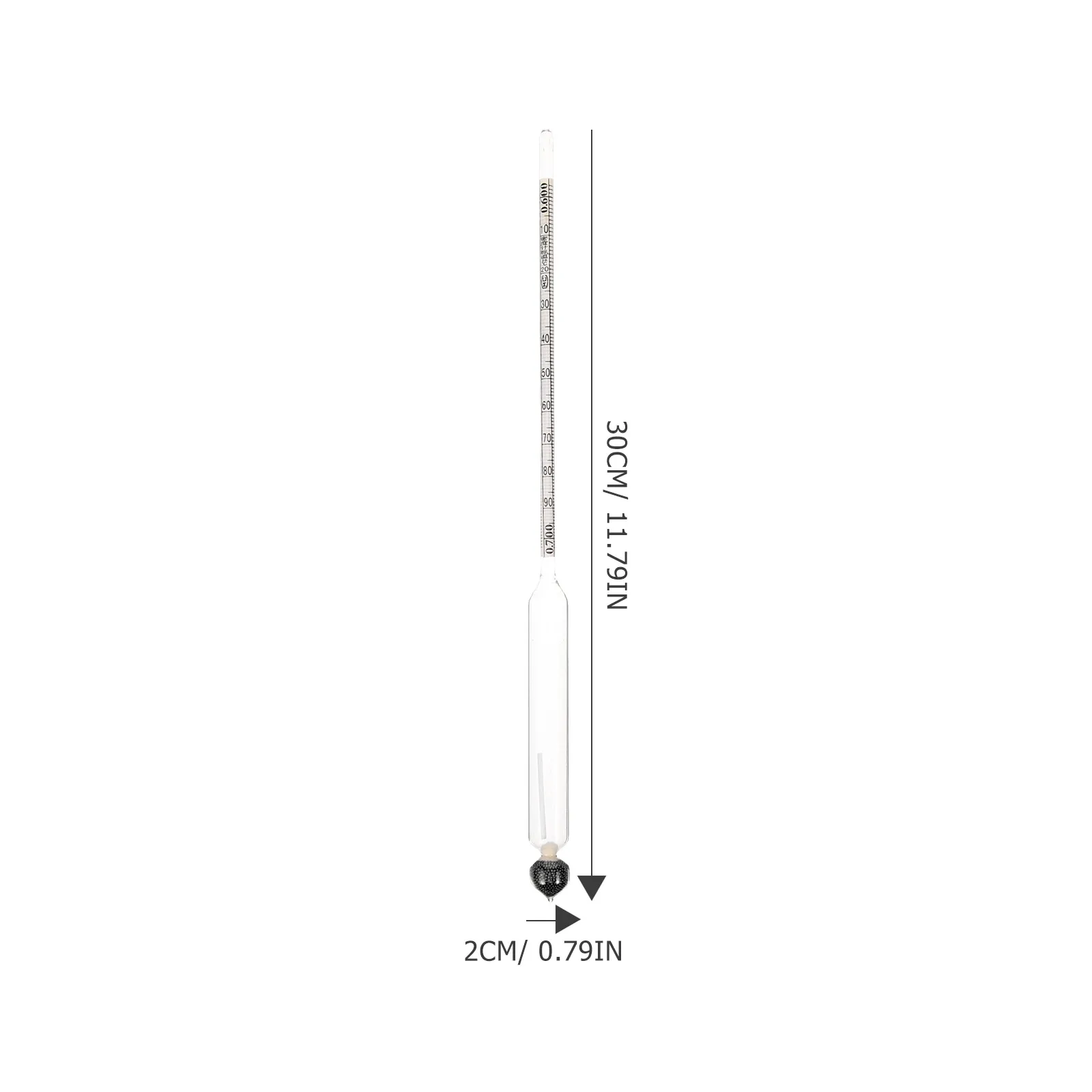 

High Precision Hydrometer Glass Density Meter for Mud Petroleum Diesel Liquid Corrosion Resistant Manual Test Tool