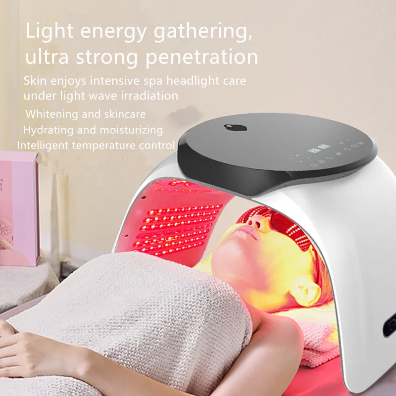 New Arrival color skin care led facial masks nano mist skin rejuvenation pdt led light therapy machine beauty products for spa