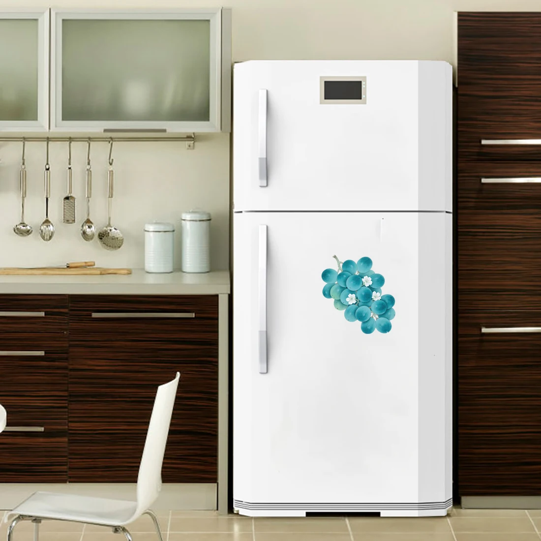 Three Ratels CAA85  Colorful grape wall stickers for home decoration Kitchen refrigerator decal