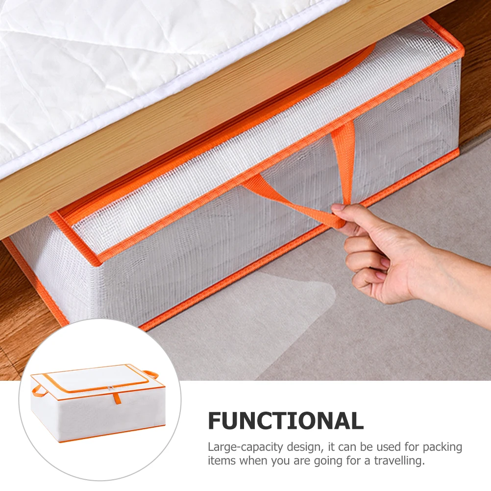 

Quilt Bag Blanket Storage Organizer Large Capacity Portable Dustproof Moistureproof Heavy Duty Travel Moving Handles