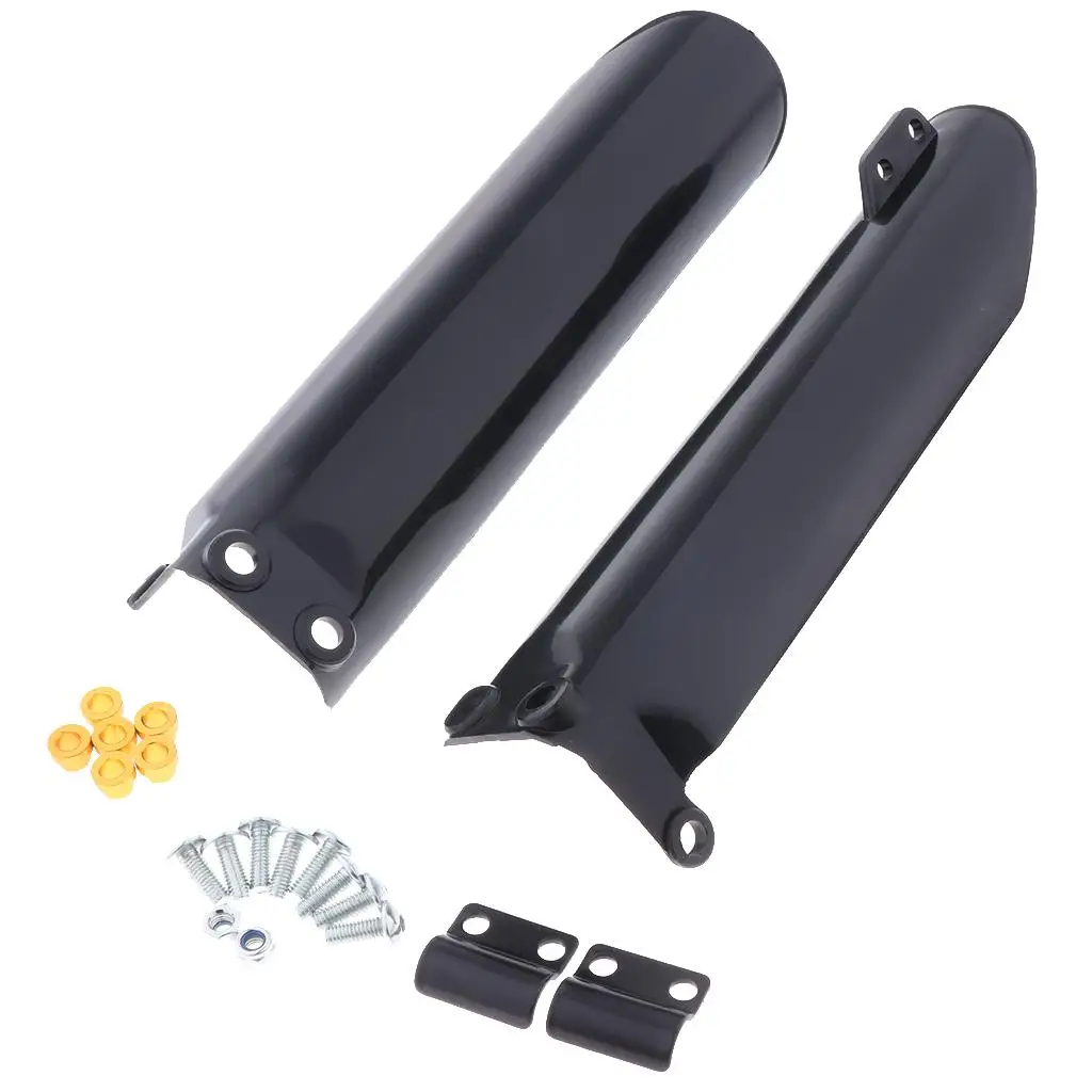 2pcs Black Front Mud Guards Mudguard Mud Fenders for KLX BBR TTR CRF CR Dirt Bike, ATV,