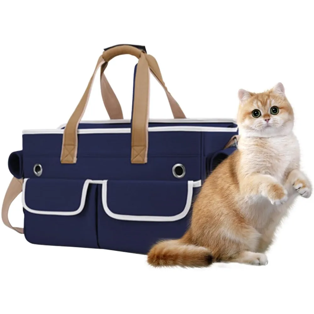 

Cat Bag Out Portable Shoulder Carry Pet Bag Winter Large Capacity Small Dog Carry Bag Cat Backpack Dog Canvas