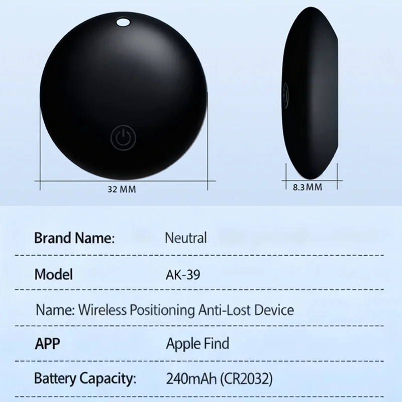 Pelacak GPS Mini Bluetooth 5.0 untuk Hewan Peliharaan, Lansia, Anak-anak, Dompet, Pelacak Pintar, Pencari Lokasi Mobil untuk IOS 2026 Baru