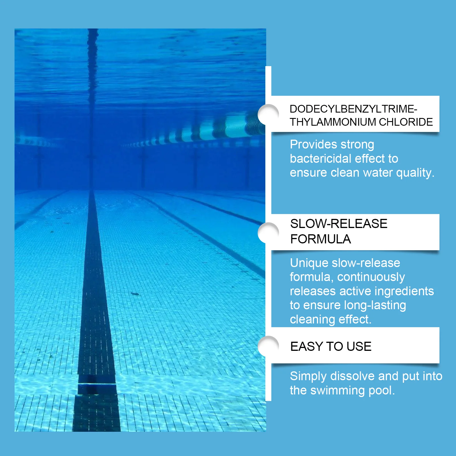 Pool Cleaning Chlorine Effervescent Tablets (100g) - Fast-Dissolving Stable Chlorine Tabs for Pool Water Maintenance