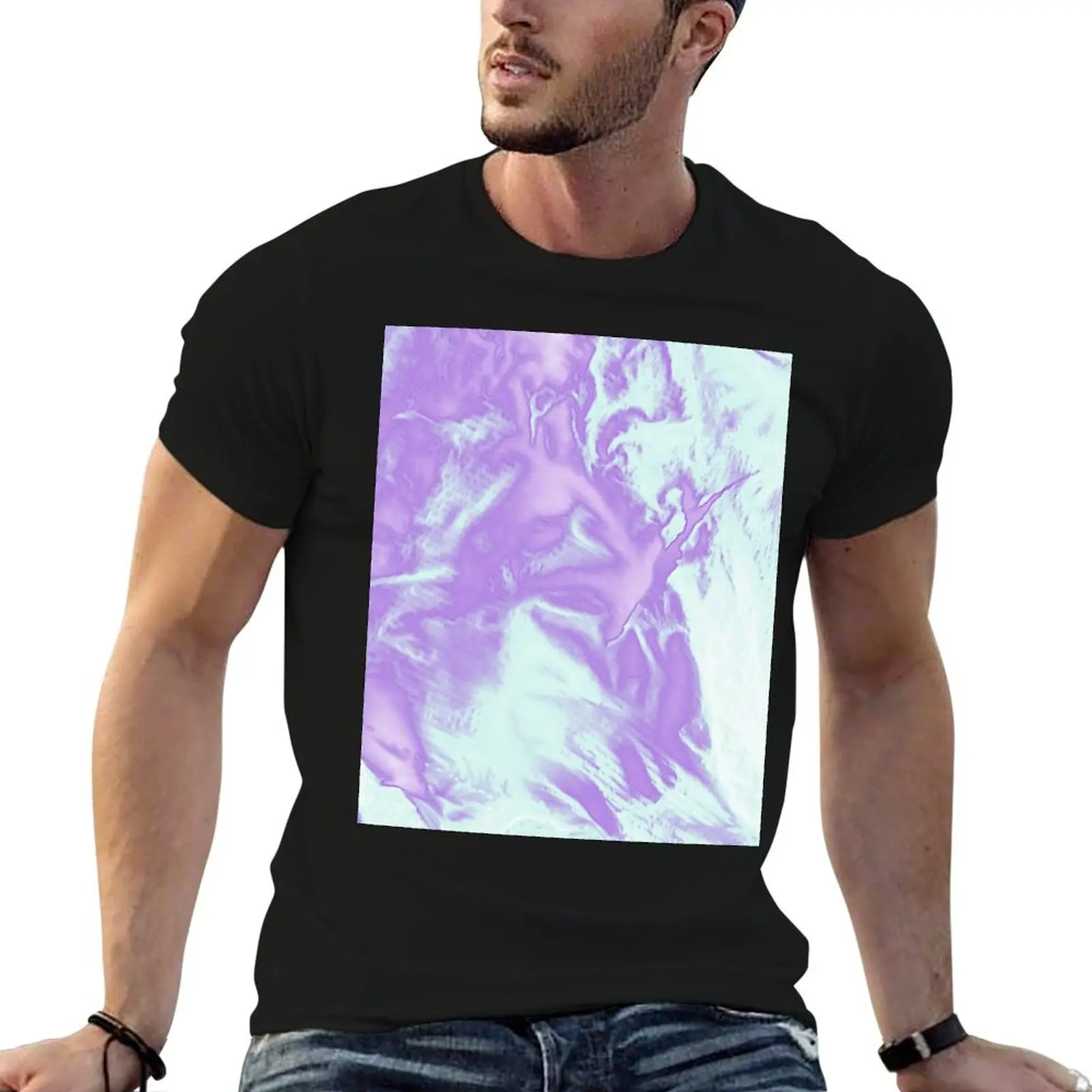 Walking on the moon T-Shirt man t shirt man clothes shirts graphic tee customizeds t shirts for men