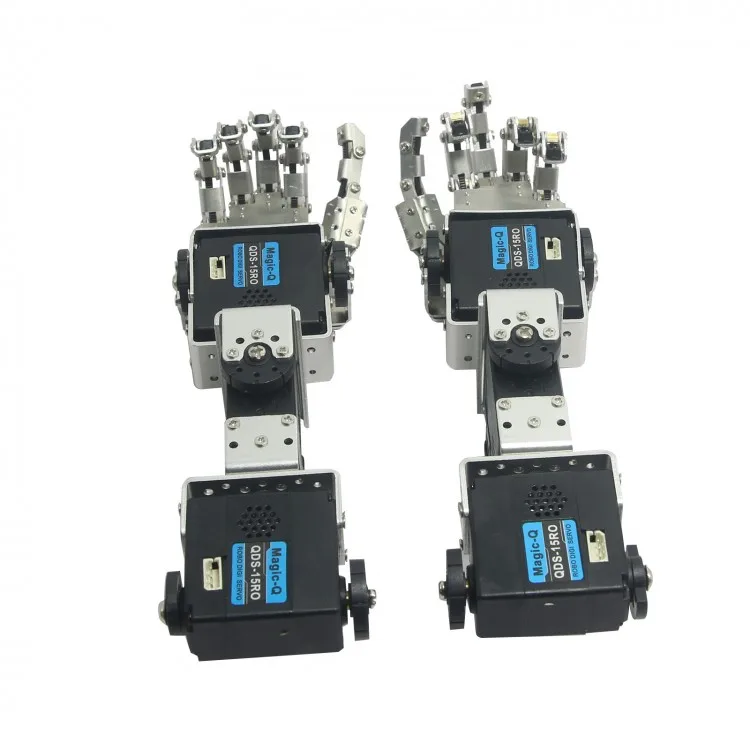 Humanoid Robot Left Hand Right Hand Arm With Fingers Manipulator & Servo For DIY Robotics