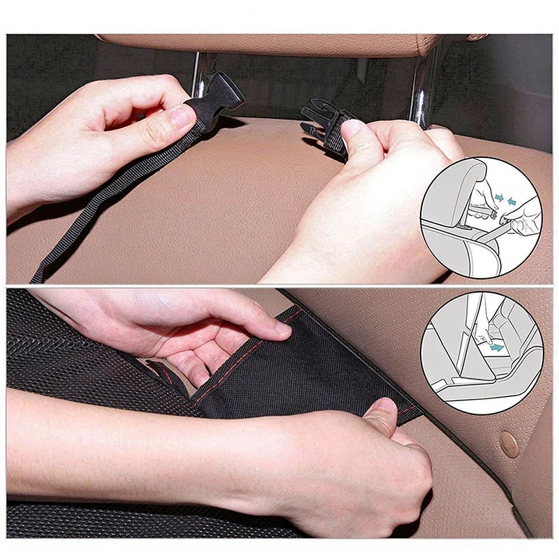 Universal Child Safety Seat Mat Pads Anti-Slip Anti-Scratch Waterproof Car Seat Protector Mat for Baby Kid Baby Protection Cover