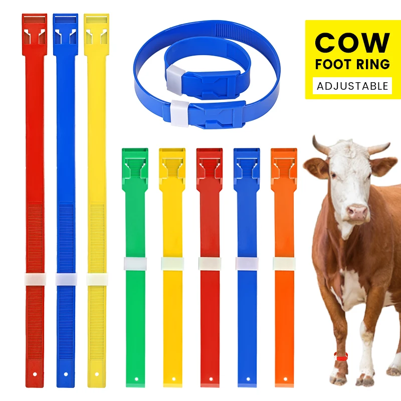 5PcsLivestock Cattle Cow Foot Rings Multicolor Cattle Identification Tape Cow Feet Ring Cattle with Signs Cattle Farm Equipmentd