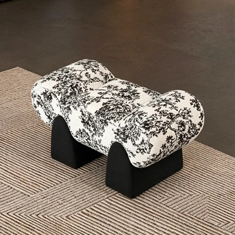 Entrance Hall Stools Modern Luxury Shoe Changing Stools Bedroom Creative Bed Tail Ottomans Living Room Nordic Low Stool