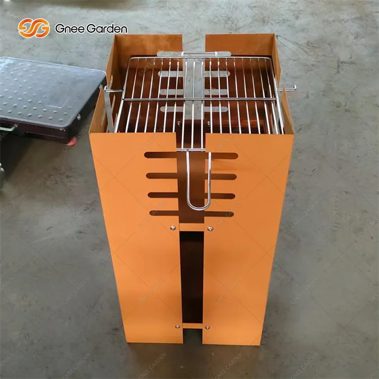 Corten Steel Bbq Fire Pits Outdoor Bbq Grill Charcoal Garden Outdoor Corten Steel Bbq Grill