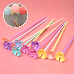 10/20/50 Pcs Balloon Supporting Rods Thickened Ballon Accessories 32cm Large Plastic Rod Supporting Cup Birthday Party Wedding