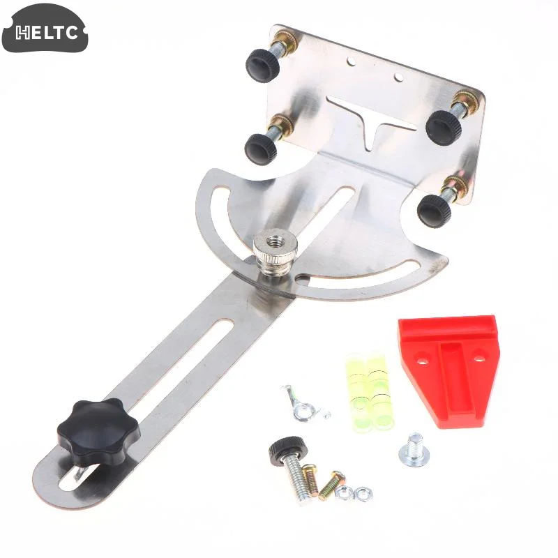 Silver 180 Degree Rotating Lasers Level Holder With Fluorescent Night Bubble And Tool Less Wall Mounting For Easy Installation