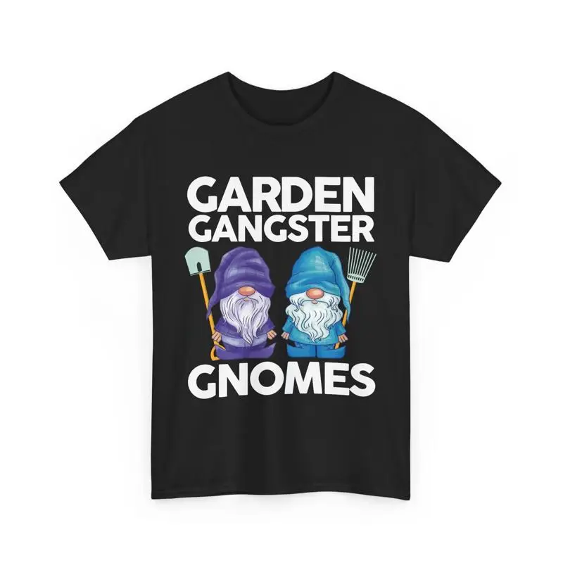 

Садовый гном-любитель, садователь растений, гангстерская футболка
