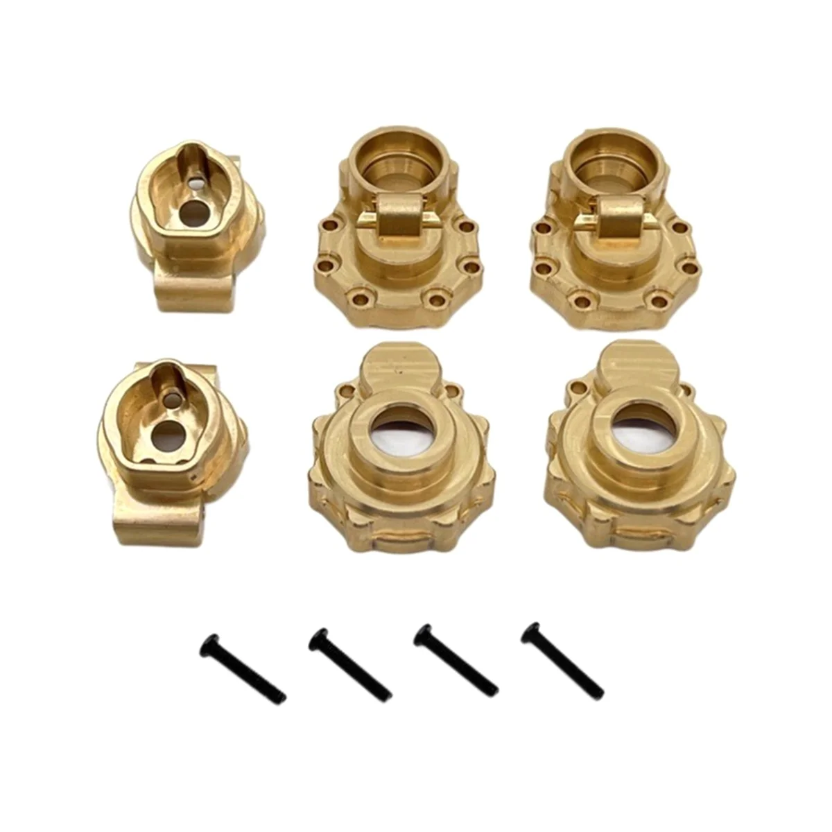 

ABNP RC Car Upgrade Brass Rear Axle Cup for 1/10 TRX4 HUANGBO 1/10 R1001 R1002 R1003 RC Car Toy Parts