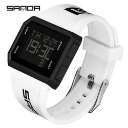 SANDA Brand Men's Watches Fashion Casual Watch for Men Sport LED Digital Wristwatch Waterproof Military Clock Relogio Masculino