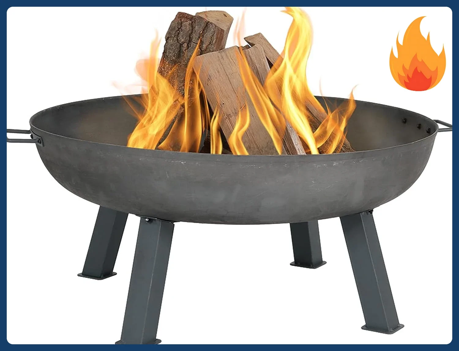 

Bestseller[Discounted Price!]Sunnydaze 34-Inch Cast Iron Heavy-Duty Fire Pit for Outside - Wood-Burning Outdoor Fire Pit Bowl wi