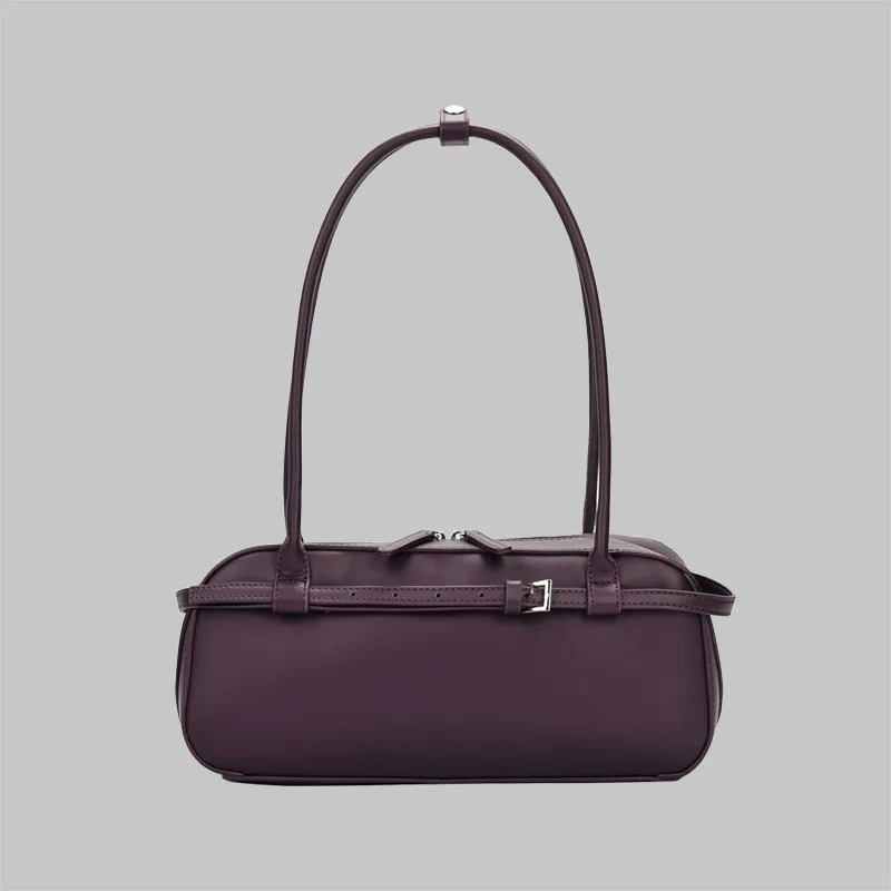 

Fashion Belts Deco Underarm Bag Designer Big Handle Women Handags Luxury Pu Leather Shoulder Bags Small Bowling Purses 2025