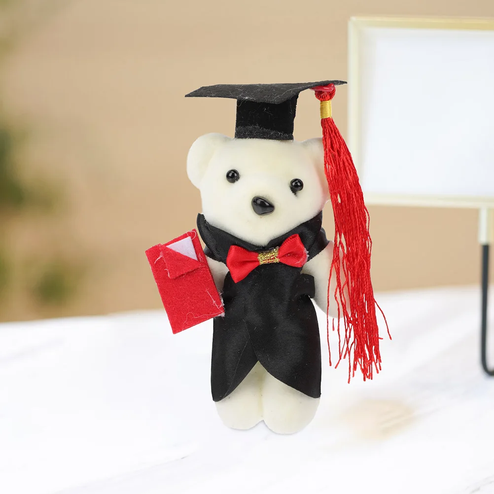 

Mini Doctor Bear Graduate Toy Graduation Bouquet Congrats Animal Stuffed Flower