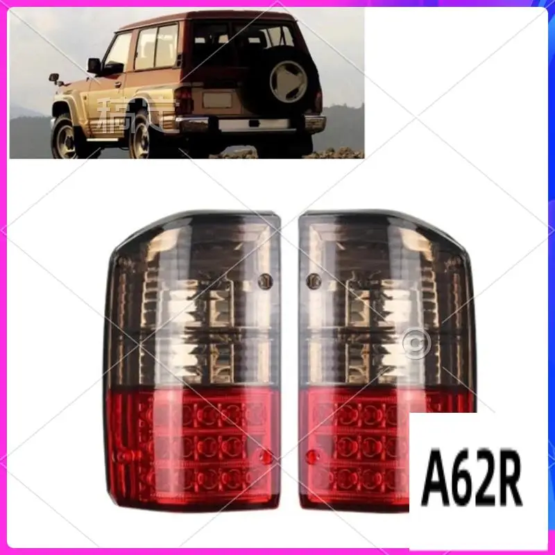 

R2-Rear Bumper LED Tail Light For Nissan Patrol GQ 1988-1997 Red+Smoked Brake Stop Lamp