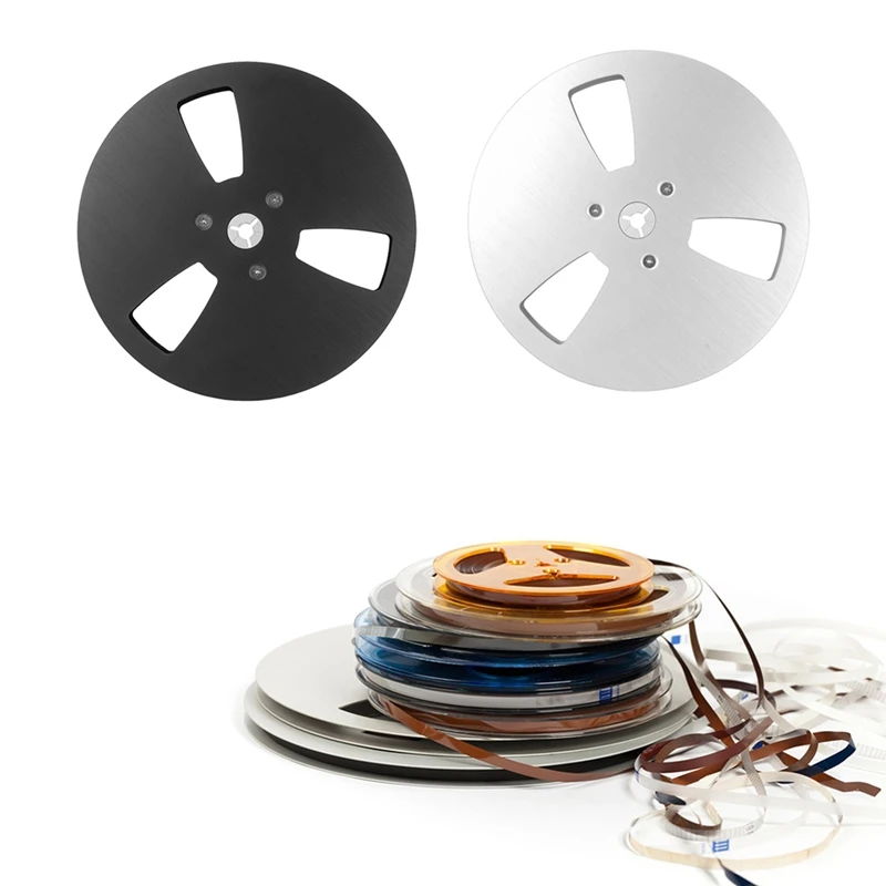 7 Inch Empty Tape Reel 1/4 Empty Tape Reel 3 Holes Wind Resistance Holes Open Reel Sound Takeup Reel for Recording B-ABAM - view 2
