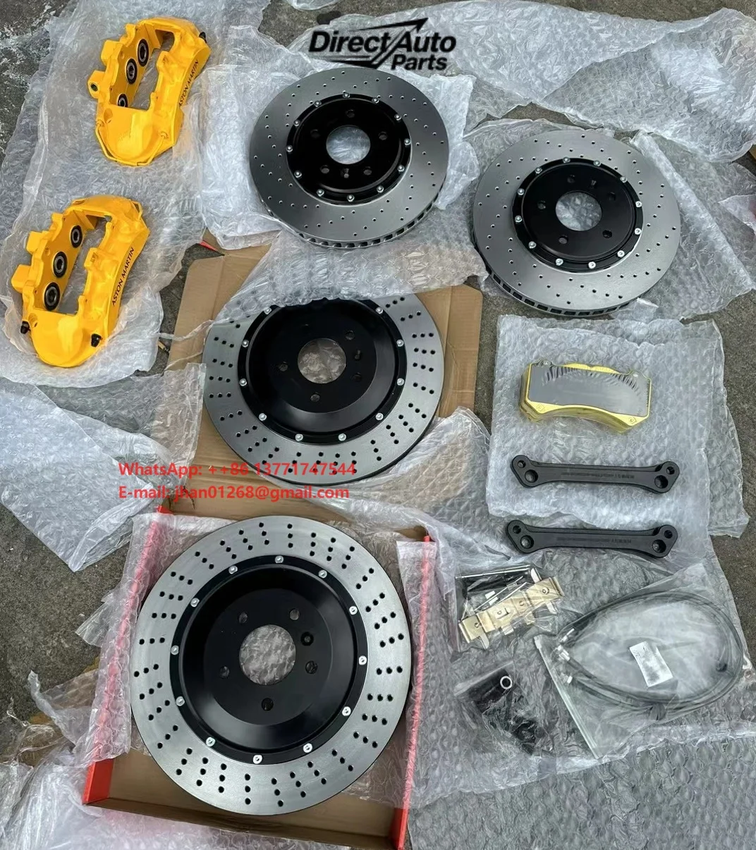 For Aston Martin DB9 DB11 DBX DB9S DB11S Carbon Ceramic Brake Kit Calipers & Discs Brake Disc Brake Block