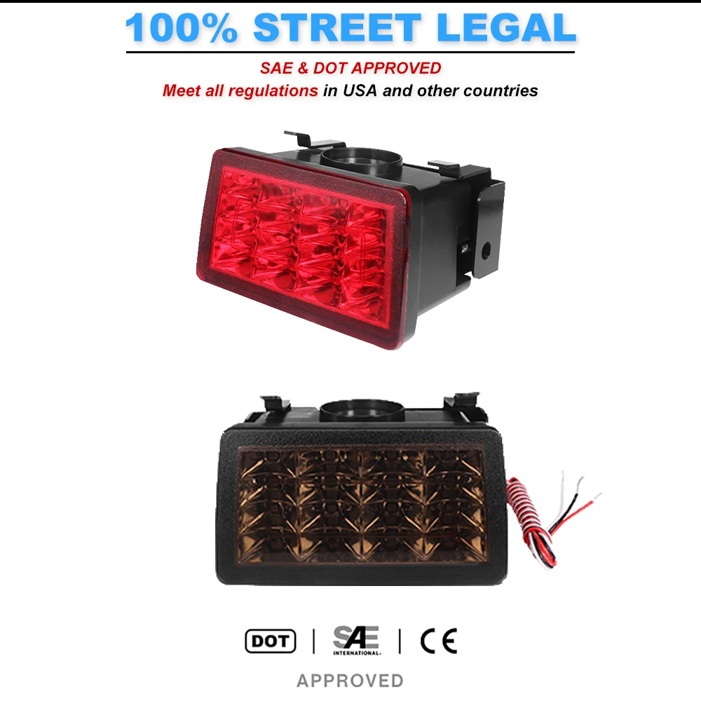 1pc iJDM F1 Style strobe LED Rear Fog Light Kit For Subaru WRX STi Impreza XV 2011-up LED Rear Fog Tail/Brake 12V Red