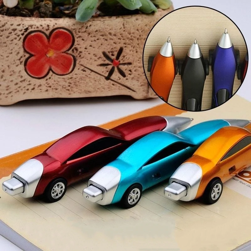 Cute Car Shape Ballpoint Pen Cartoon Writing Pen Creative School Office Stationery Kids Learning Gift