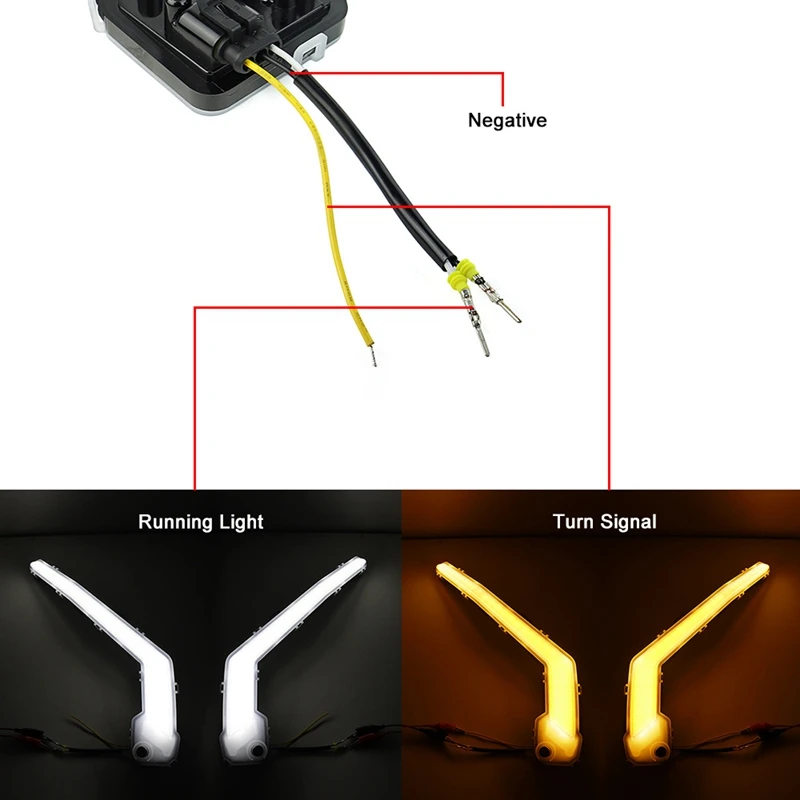 Front Flashing Light Daytime Running Lights Turn Lights For Can-Am Maverick X3 Max R4X4 XDS / XRS 2017-2022