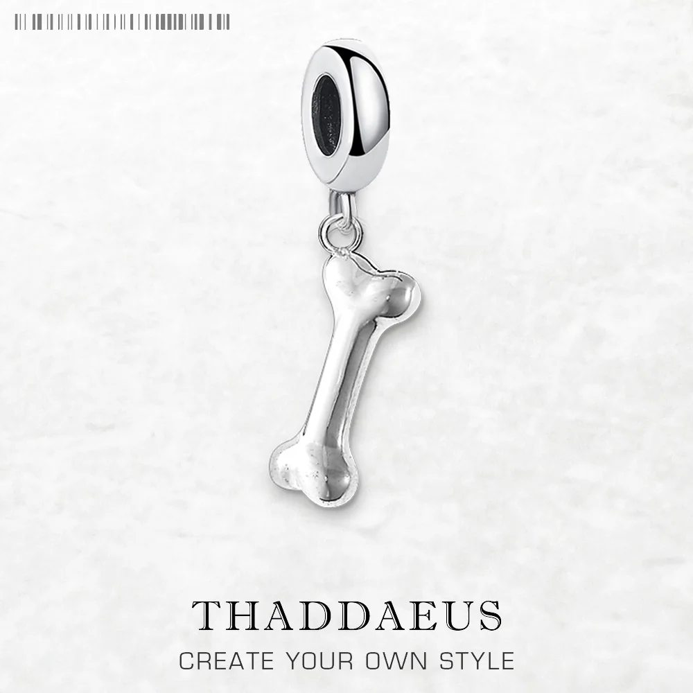 

Bone Pendants For Women Men 925 Sterling Silver Fine Jewelry Brand New Summer Cute Gift