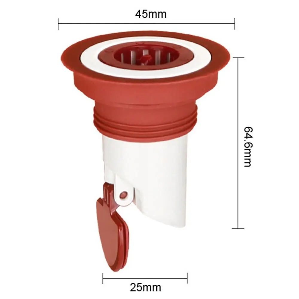 Useful ABS Shower Floor Drain Anti-odor Dectable Fast Drainage Floor Drain Backflow Preventer Universal Sink Strainer
