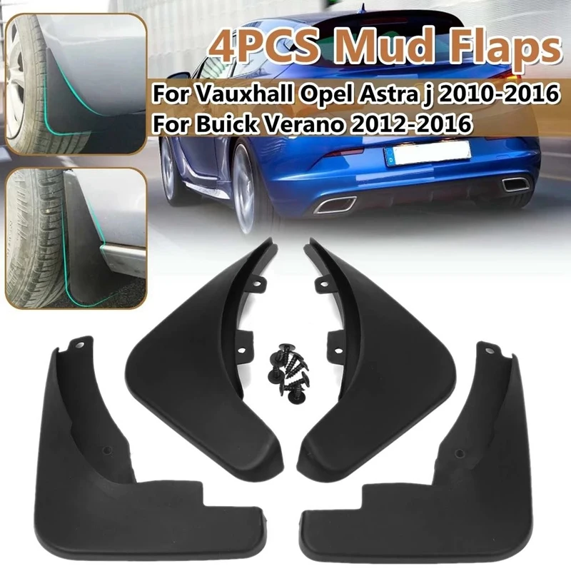 Mud Flaps For Vauxhall Opel Astra J Buick Verano 2010-2016 Mudflaps Splash Guards Mud Flap Mudguards