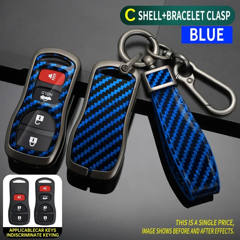 

Zinc Alloy Car Key Cover Case For Nissan Tiida Sentra X-trail T30 Altima Frontier Armada Maxima For Infiniti QX56 JA60 FX35