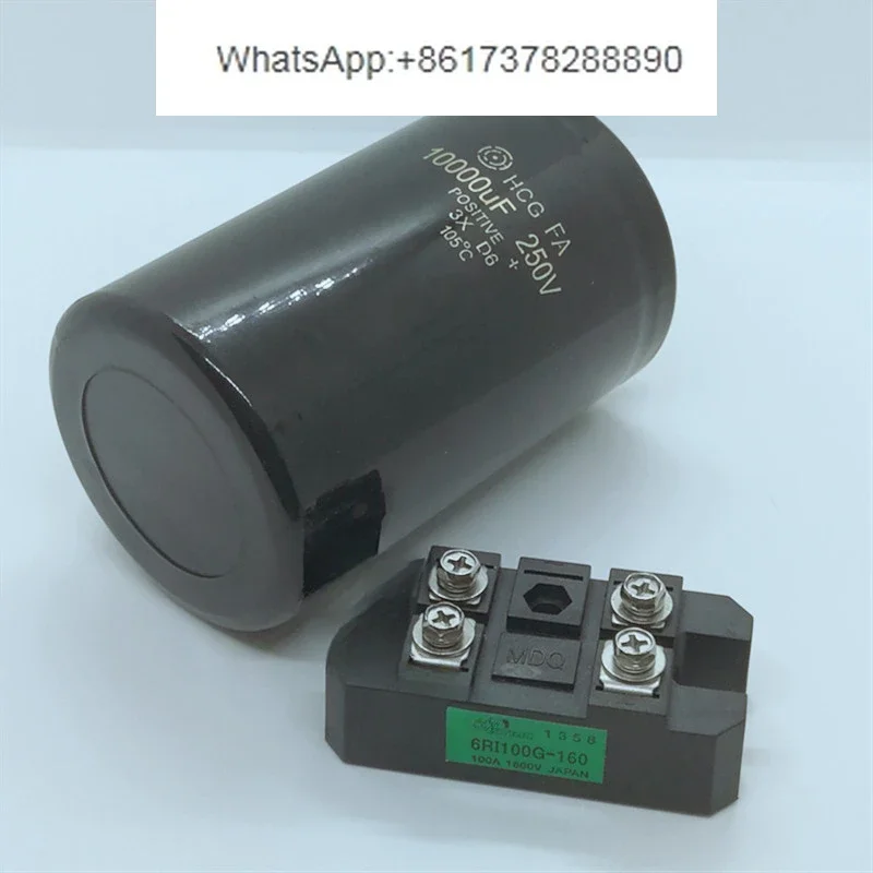 10000UF250V electrolytic capacitor original 10000MFD250VDC spark machine, wire cut filter