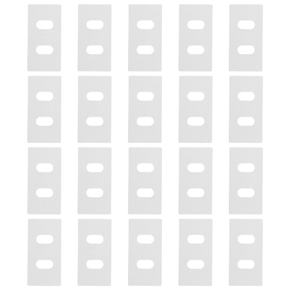 

20 Pcs Curtain Repair Stickers Blind Accessory Tabs Blinds Clip The Pet Vertical Fixer Parts Replacement Slats