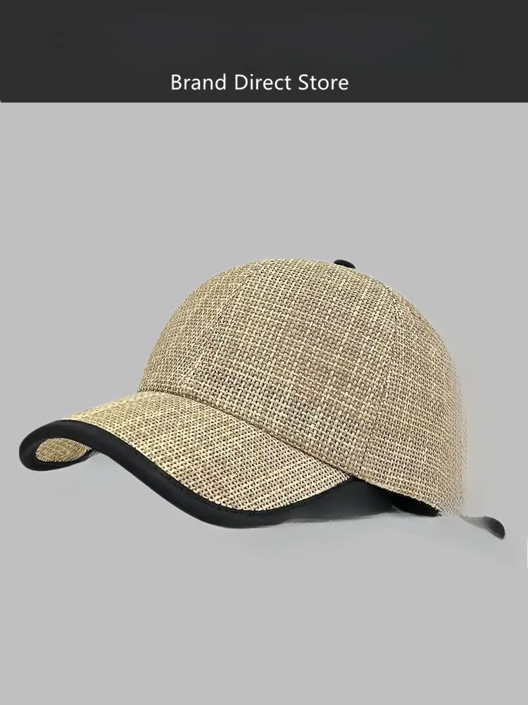 rouiiefao-gorra-de-beisbol-retro-de-ala-ancha-de-paja-tejida-para-mujer-gorra-de-verano-con-efecto-adelgazante-para-el-rostro-proteccion-solar-gorra-de-pico-de-pato-transpirable-de-poliester