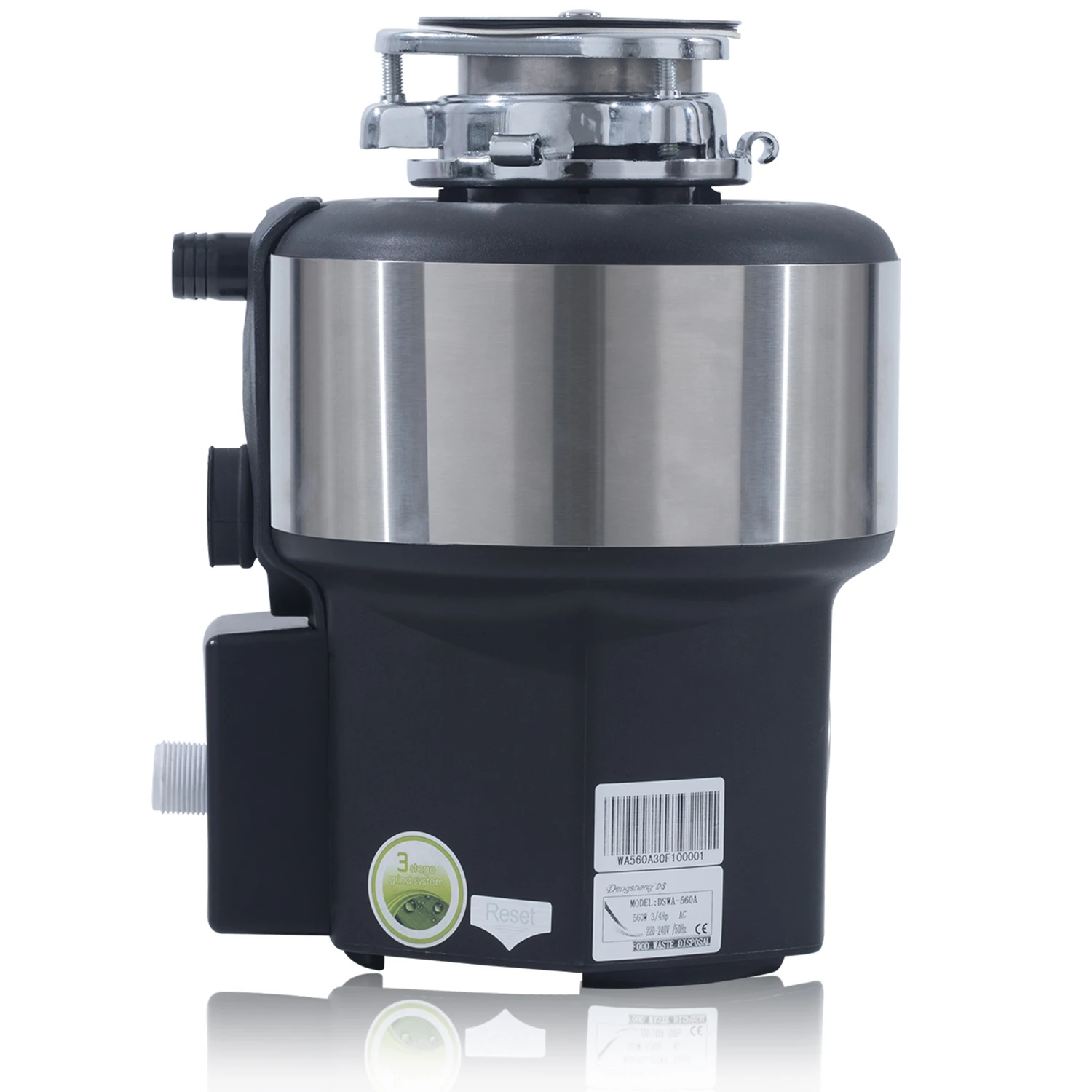 3 Years Warranty Auto Stop Quiet Series Food Waste Disposer Garbage Disposal Accessories OEM Steel Motor Switch Stainless Power