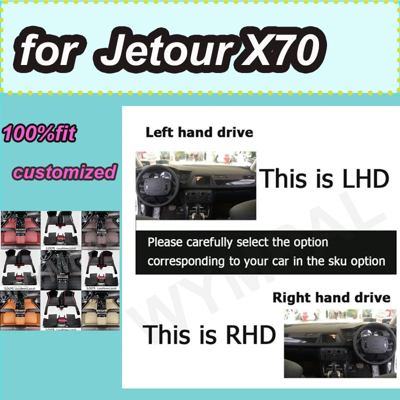 

Роскошные автомобильные коврики для Jetour X70 2020 2021 2022, авто, роскошные кожаные коврики