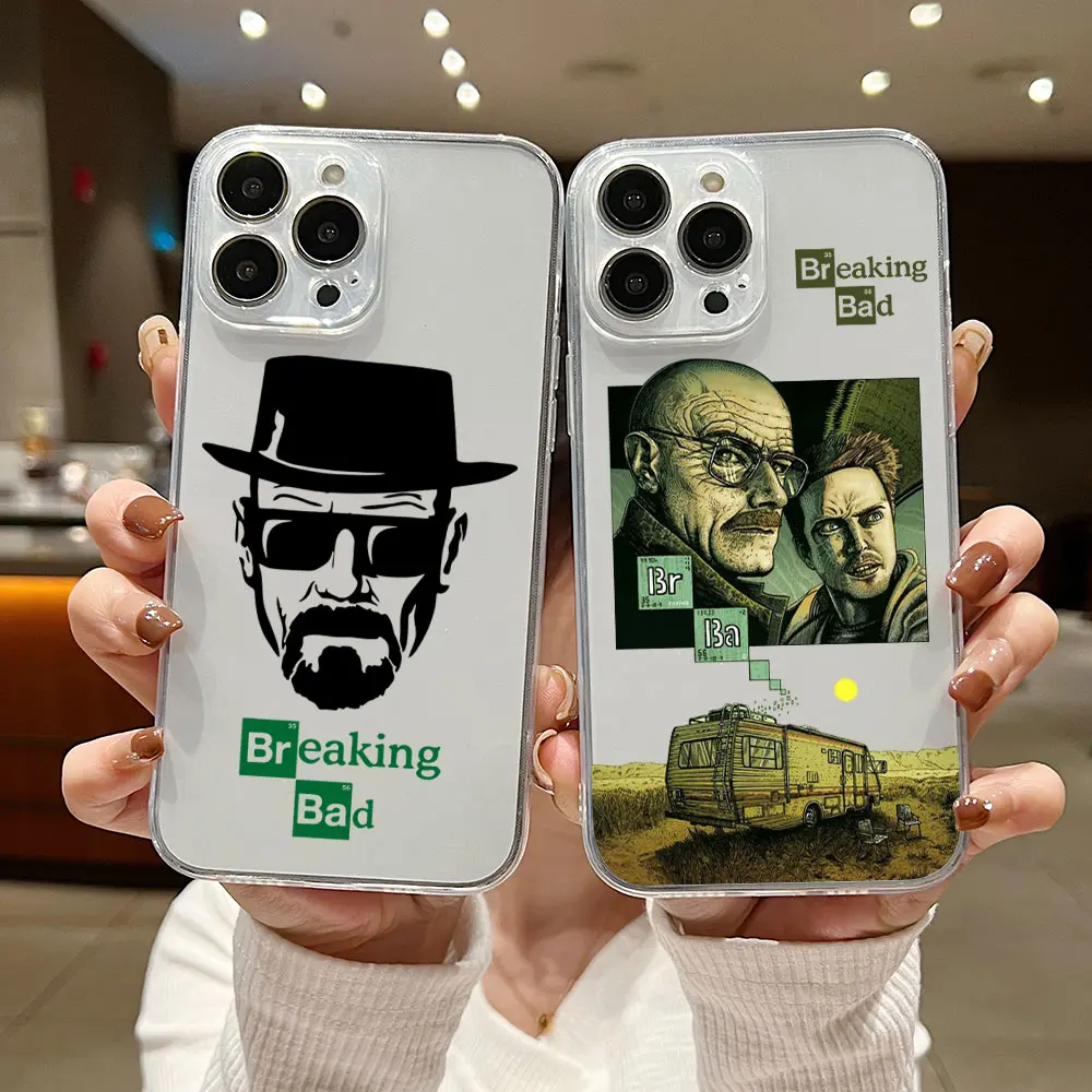 TV Seriesv Breaking Bad Hot Phone Case For iPhone 15 14 13 12 11 Mini Pro Max X XR XSMax 6S 6 7 8 Plus SE20 Transparent Cover