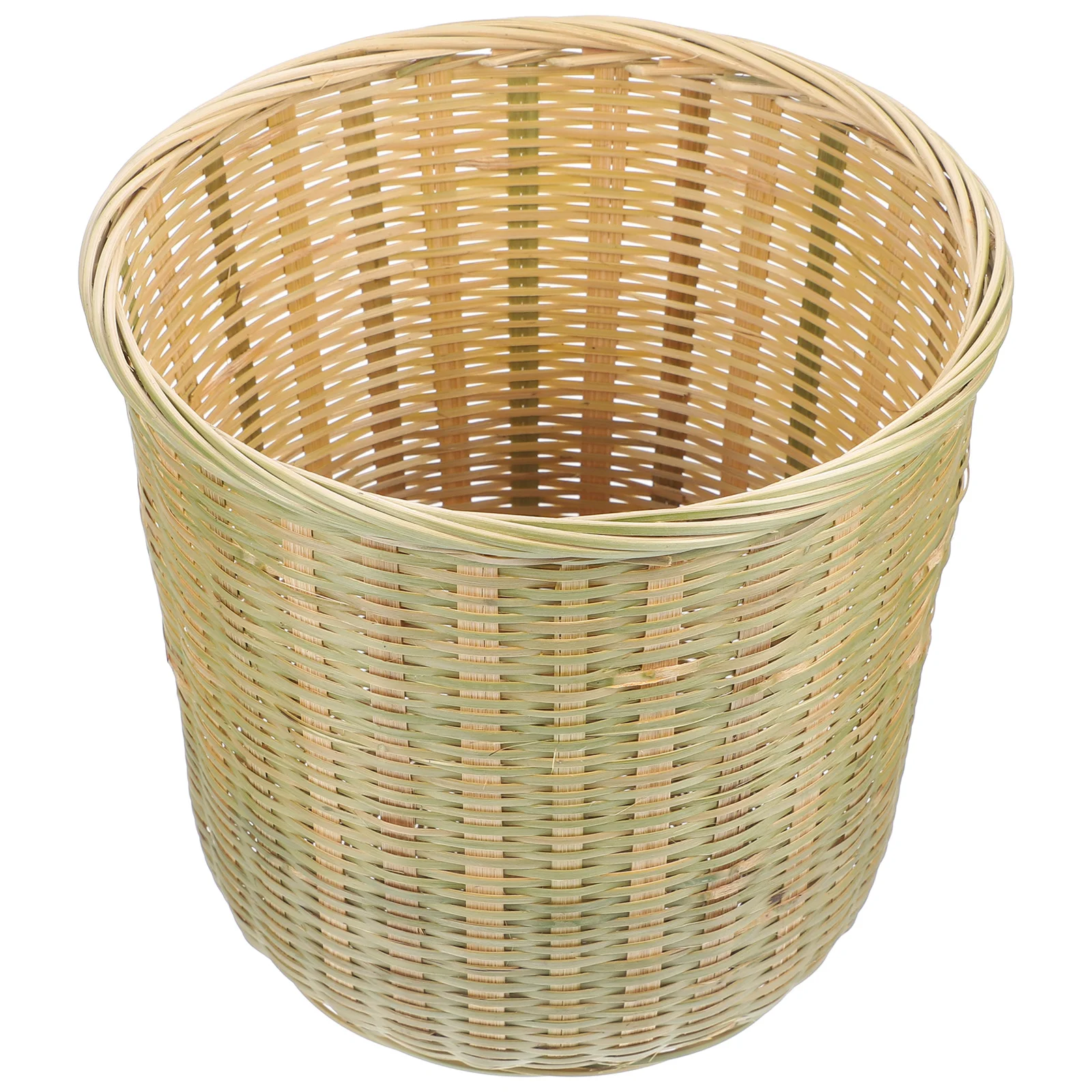 

Bamboo Storage Basket Baskets for Organizing Sundries Fruit Serving Planter Pots Round Snack Office