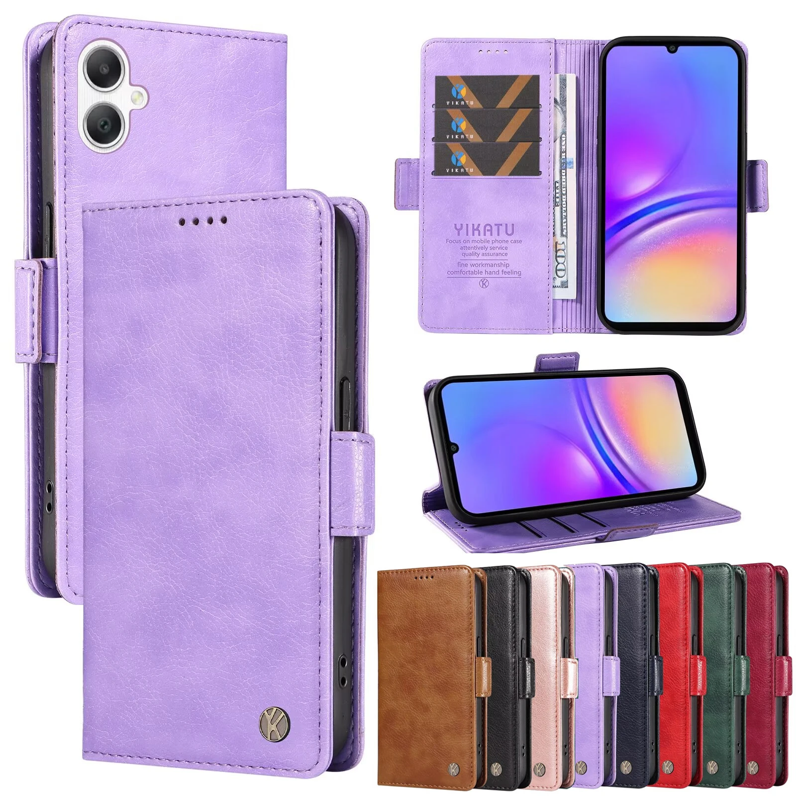 

Wallet Leather Case For Samsung Galaxy A36 A35 A34 A33 A32 A31 A30 A26 A25 A24 A23S A23E A54 A53 5G A52 A510 A51 4G A50S A41 A40