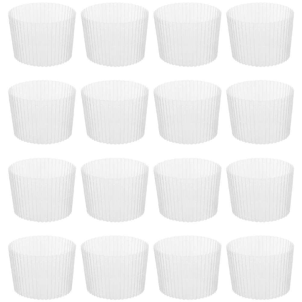 

50 Pcs Cup Sleeves Disposable Daily Heat Resistant Bottle Use Transparent Coffee Sleeve Cup Sleeve Compact Bottle